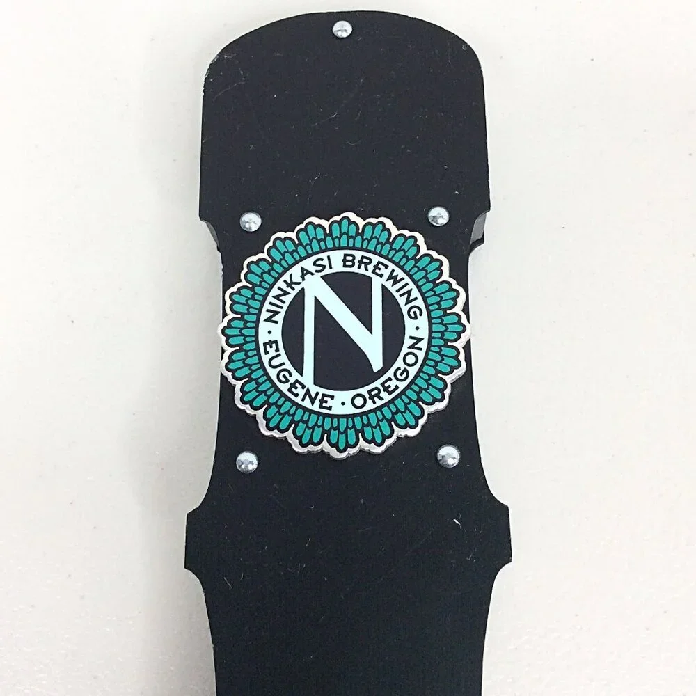 Ninkasi Brewing Triceratops Double IPA Metal Craft Beer Tap Handle Eugene Oregon